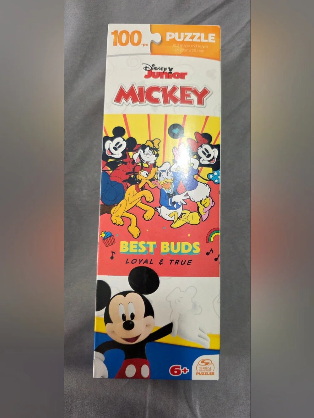 Disney Jr. Bundle-(2) Mickey Mouse 100 Piece Puzzles&Minnie Kid-Safe Headphones